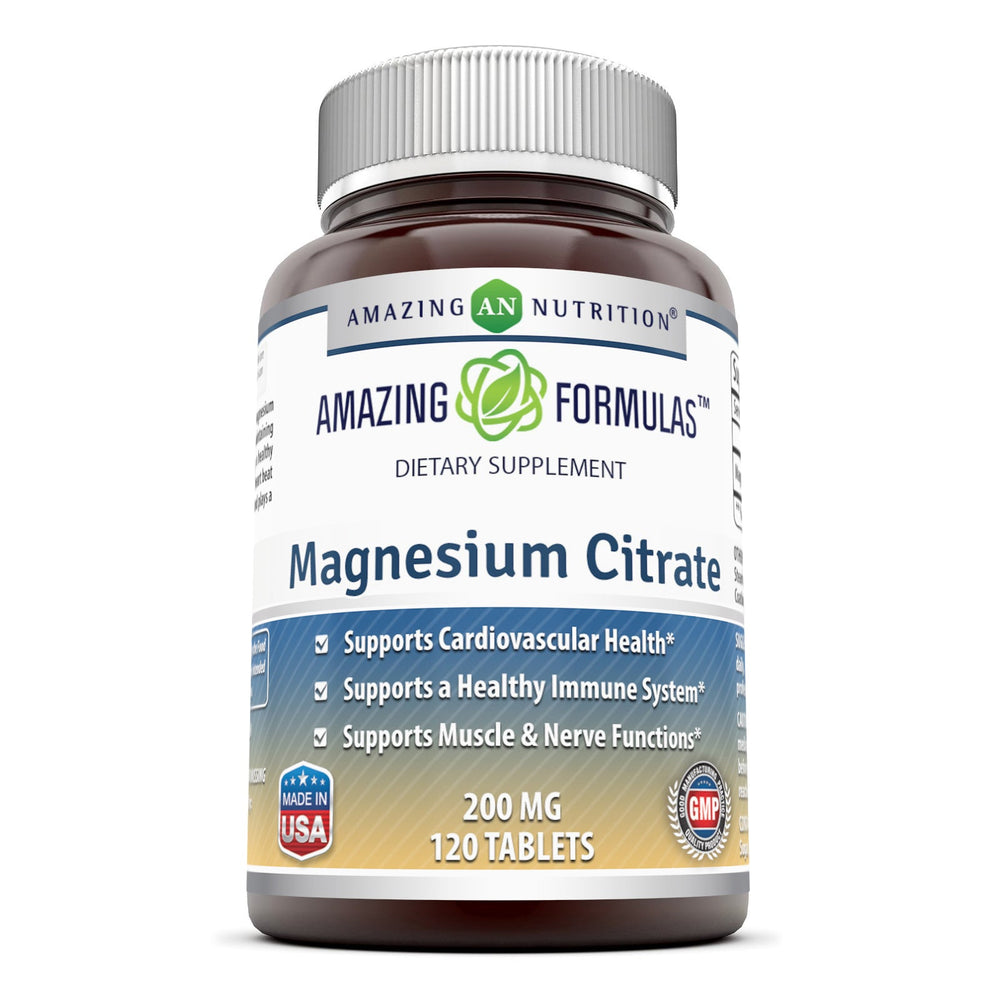 
                
                    Load image into Gallery viewer, Amazing Formulas Magnesium Citrate 200 Mg 120 Tablets
                
            