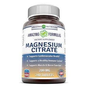 
                
                    Load image into Gallery viewer, Amazing Formulas Magnesium Citrate 200 Mg 240 Tablets
                
            