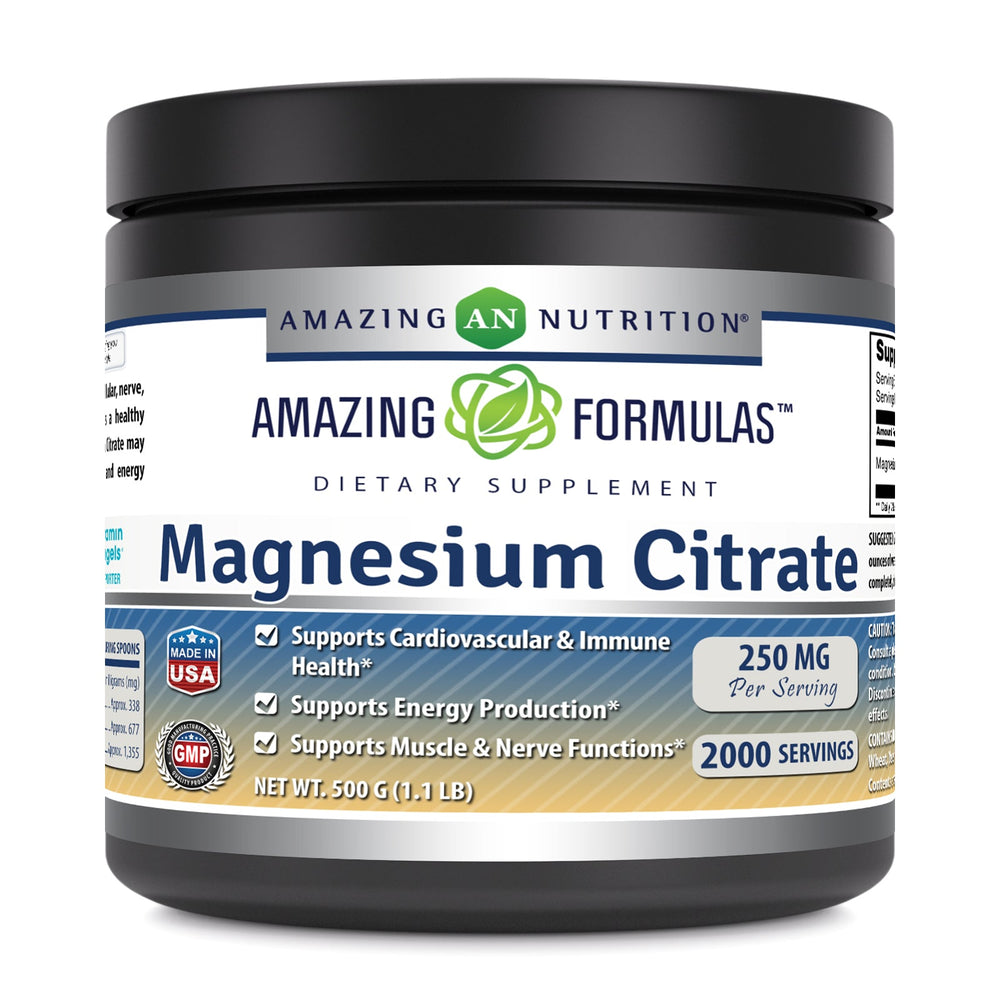 Amazing Formulas Magnesium Citrate Powder 500 G