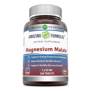 
                
                    Load image into Gallery viewer, Amazing Formulas Magnesium Malate 1250 mg per Serving 360 Tablets
                
            