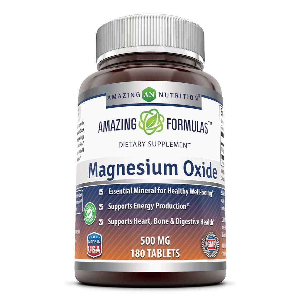 Amazing Formulas Magnesium Oxide 500 Mg 180 Tablets