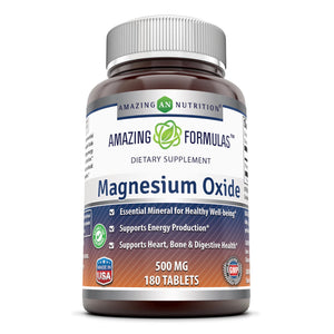 Amazing Formulas Magnesium Oxide 500 Mg 180 Tablets