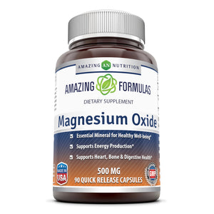 
                
                    Load image into Gallery viewer, Amazing Formulas Magnesium Oxide 500mg 90 Capsules
                
            
