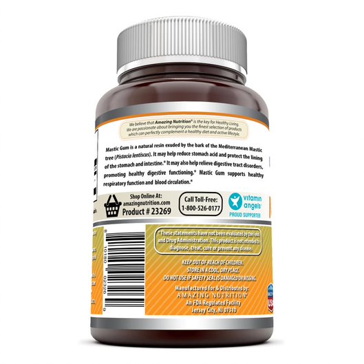 Amazing Formulas Mastic Gum 500 Mg 120 Capsules