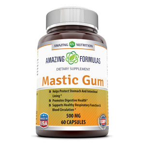 Amazing Formulas Mastic Gum 500 mg Per Serving 60 Capsules