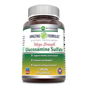 Amazing Formulas Mega Strength Glucosamine Sulfate 1000 Mg 120 Capsules