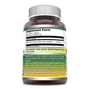 Amazing Formulas Mega Strength Glucosamine Sulfate 1000 Mg 120 Capsules