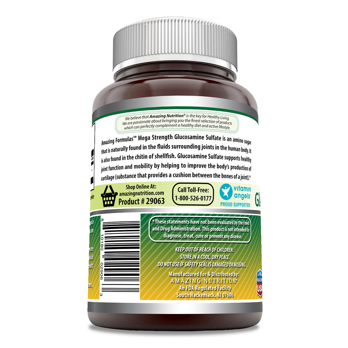 Amazing Formulas Mega Strength Glucosamine Sulfate 1000 Mg 120 Capsule