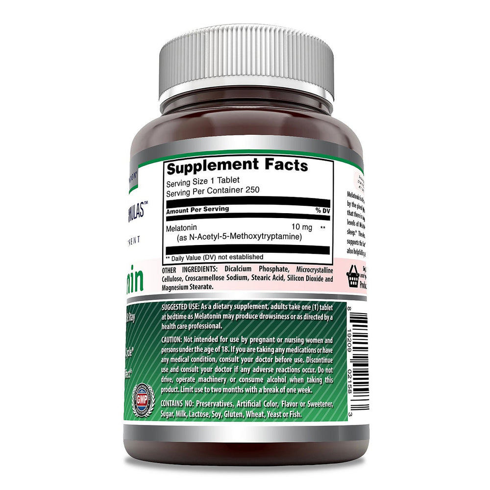 Amazing Formulas Melatonin Quick Dissolve - 10 Mg (250 Tablets,Citrus)