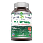 Amazing Formulas Melatonin Quick Dissolve-10 Mg (120 Tablets, Strawberry)