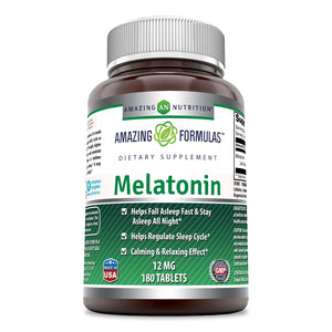 
                
                    Load image into Gallery viewer, Amazing Formulas Melatonin 12 Mg 180 Tablets
                
            