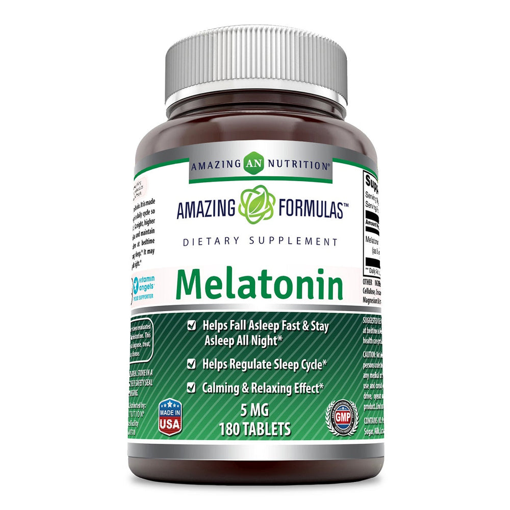 Amazing Formulas Melatonin 5 Mg 180 Tablets