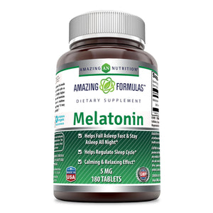 Amazing Formulas Melatonin 5 Mg 180 Tablets