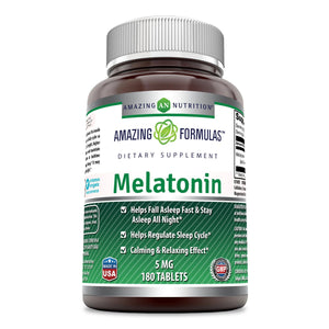 
                
                    Load image into Gallery viewer, Amazing Formulas Melatonin 5 Mg 180 Tablets
                
            