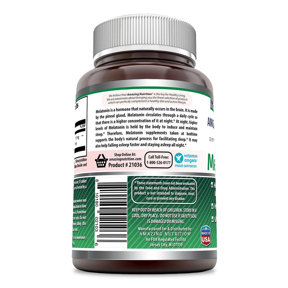 Amazing Formulas Melatonin 5 Mg 180 Tablets