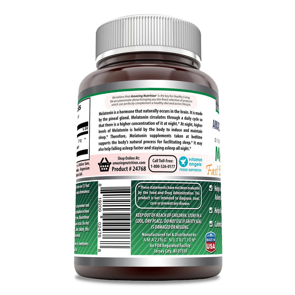 Amazing Formulas Melatonin Quick Dissolve-5 Mg (250 Tablets, Citrus)