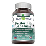 Amazing Formulas Melatonin plus L-Theanine Dietary Supplement - 10 mg - 120 Tablets