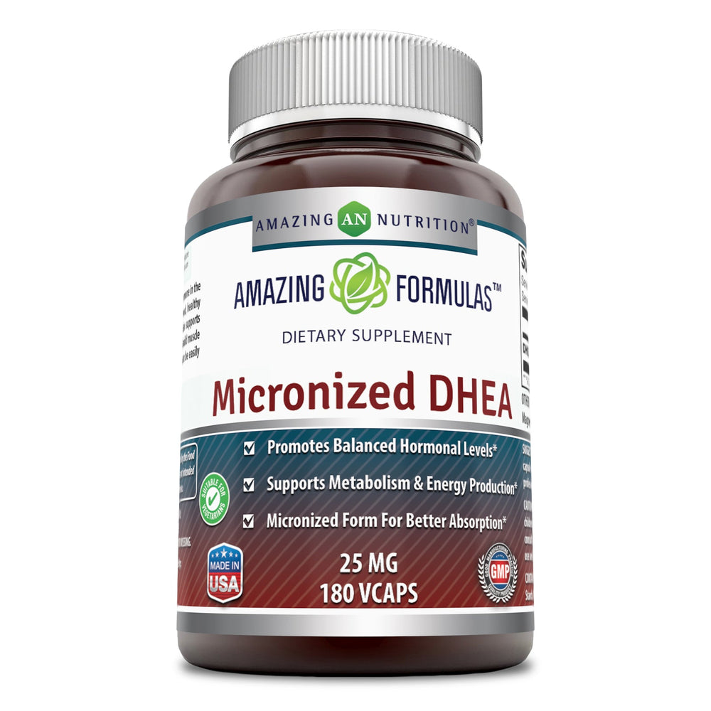 Amazing Formulas Micronized DHEA 25mg 180 Capsules