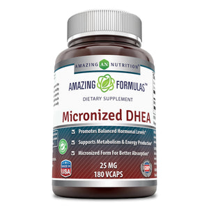 Amazing Formulas Micronized DHEA 25mg 180 Capsules