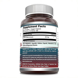 Amazing Formulas Micronized DHEA 25mg 180 Capsules