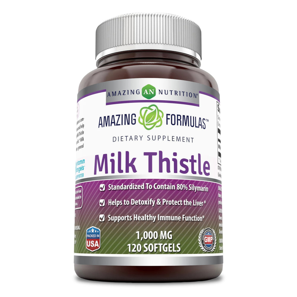 Amazing Formulas Milk Thistle 1000 Mg 120 Softgels