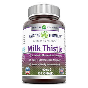 Amazing Formulas Milk Thistle 1000 Mg 120 Softgels