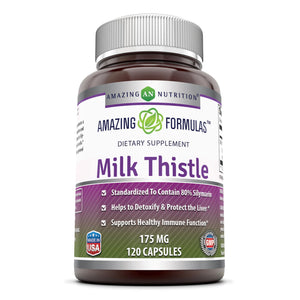 
                
                    Load image into Gallery viewer, Amazing Formulas Milk Thistle 175 Mg 120 Capsules
                
            