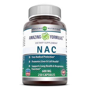 
                
                    Load image into Gallery viewer, Amazing Formulas NAC 600 Mg 250 Capsules
                
            