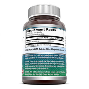 N-Acetyl-Cysteine | 600mg 250srvgs