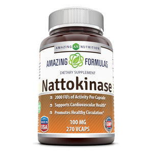 Amazing Formulas Nattokinase 100 Mg 270 Veggie Capsules