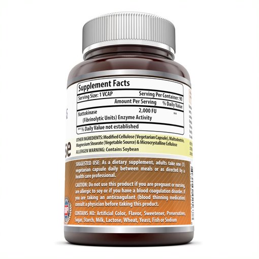 Amazing Formulas Nattokinase 100 Mg 90 Veggie Capsules