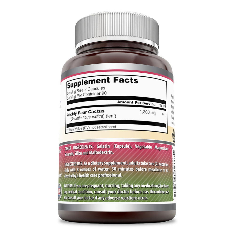 Amazing Formulas Nopal Cactus 650 Mg 180 Capsules