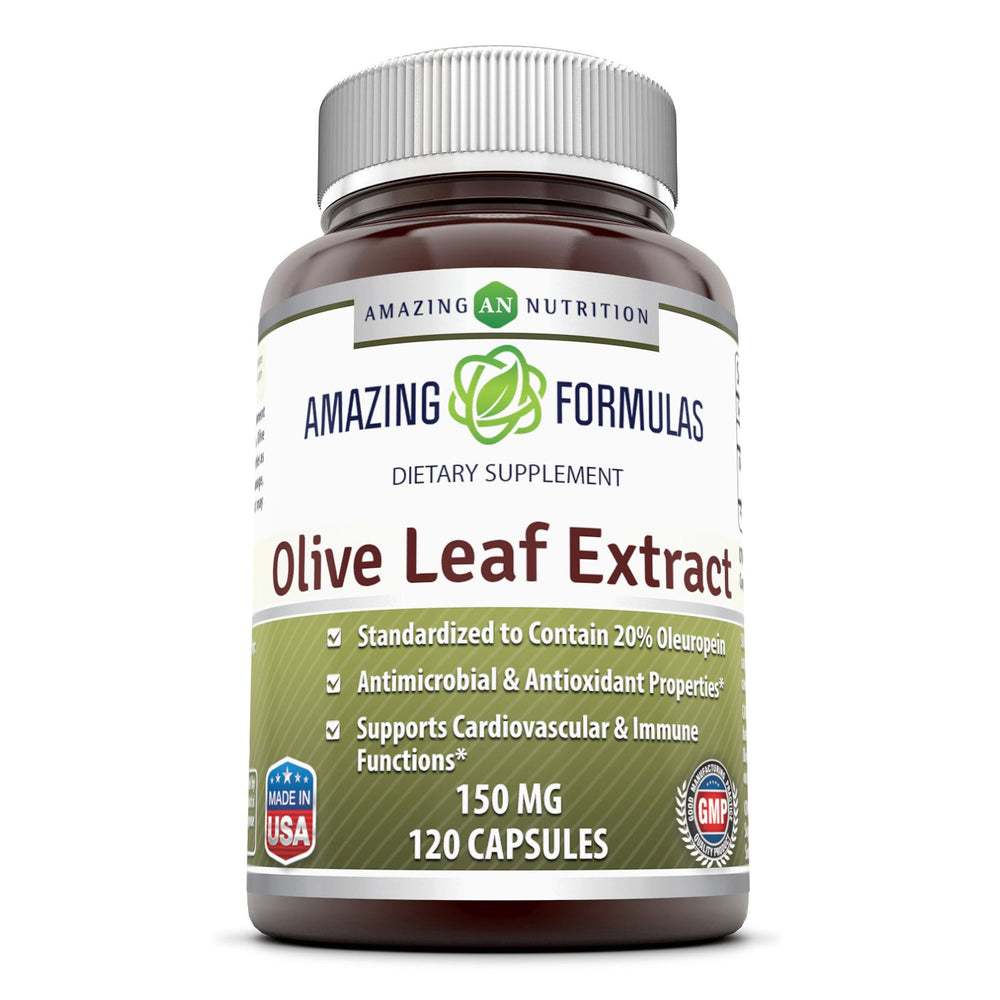
                
                    Load image into Gallery viewer, Amazing Formulas Olive Leaf Extract - 150mg, 120 Capsules
                
            
