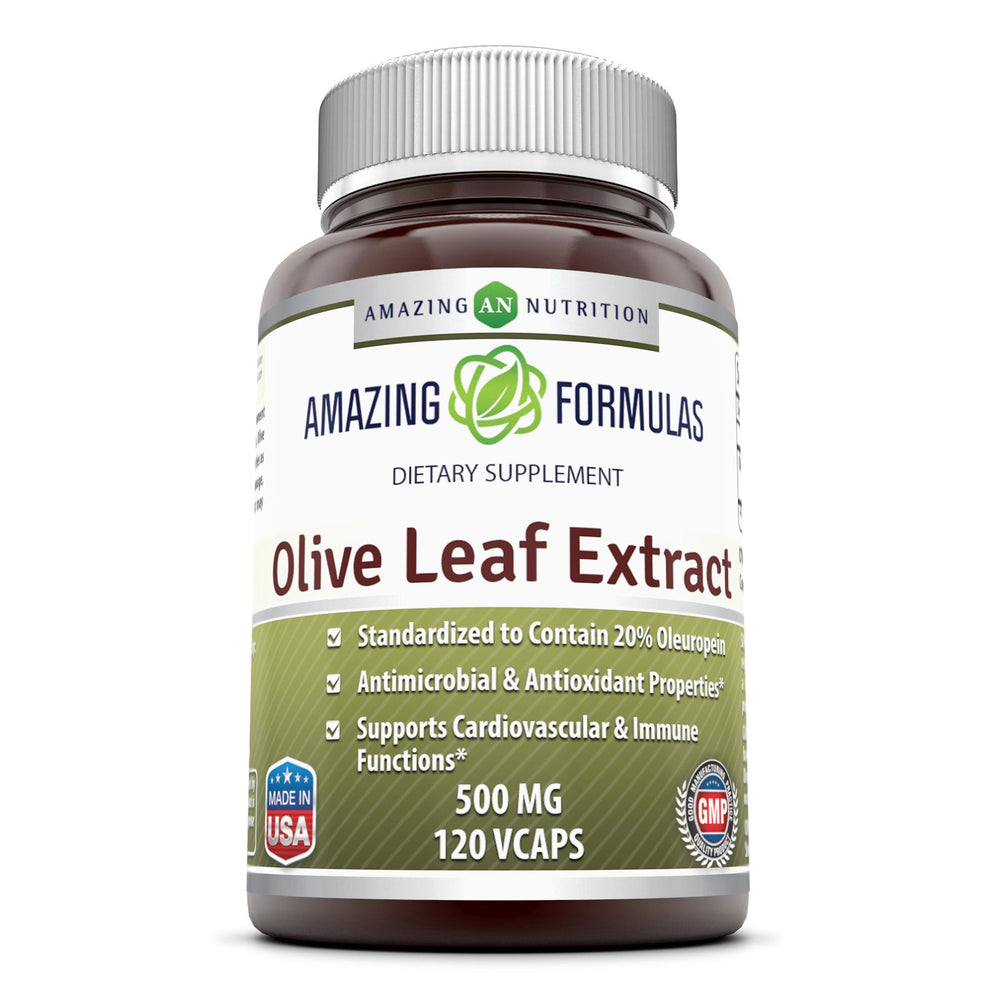 
                
                    Load image into Gallery viewer, Amazing Formulas Olive Leaf Extract 500 Mg 120 Veggie Capsules
                
            