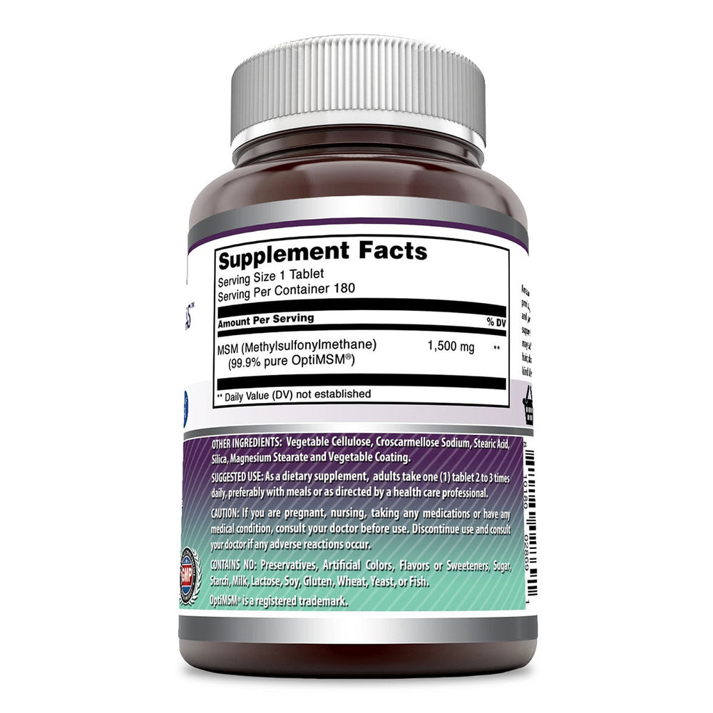 Amazing Formulas OptiMSM - 1500 mg 180 Tablets