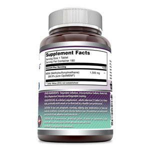 Amazing Formulas OptiMSM - 1500 mg 180 Tablets