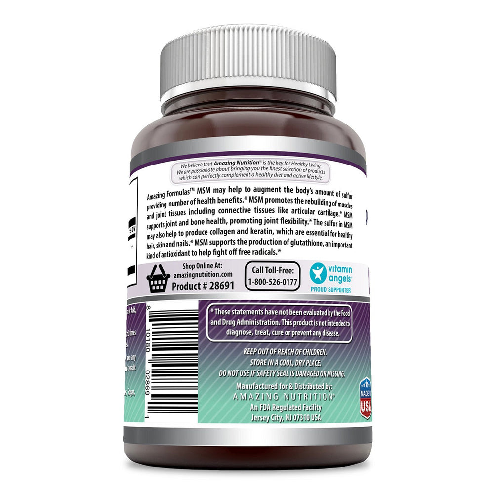 
                
                    Load image into Gallery viewer, Amazing Formulas OptiMSM - 1500 mg 180 Tablets
                
            