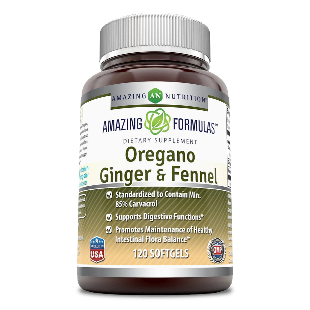 Amazing Formulas Oregano Ginger Fennel 120 Softgels
