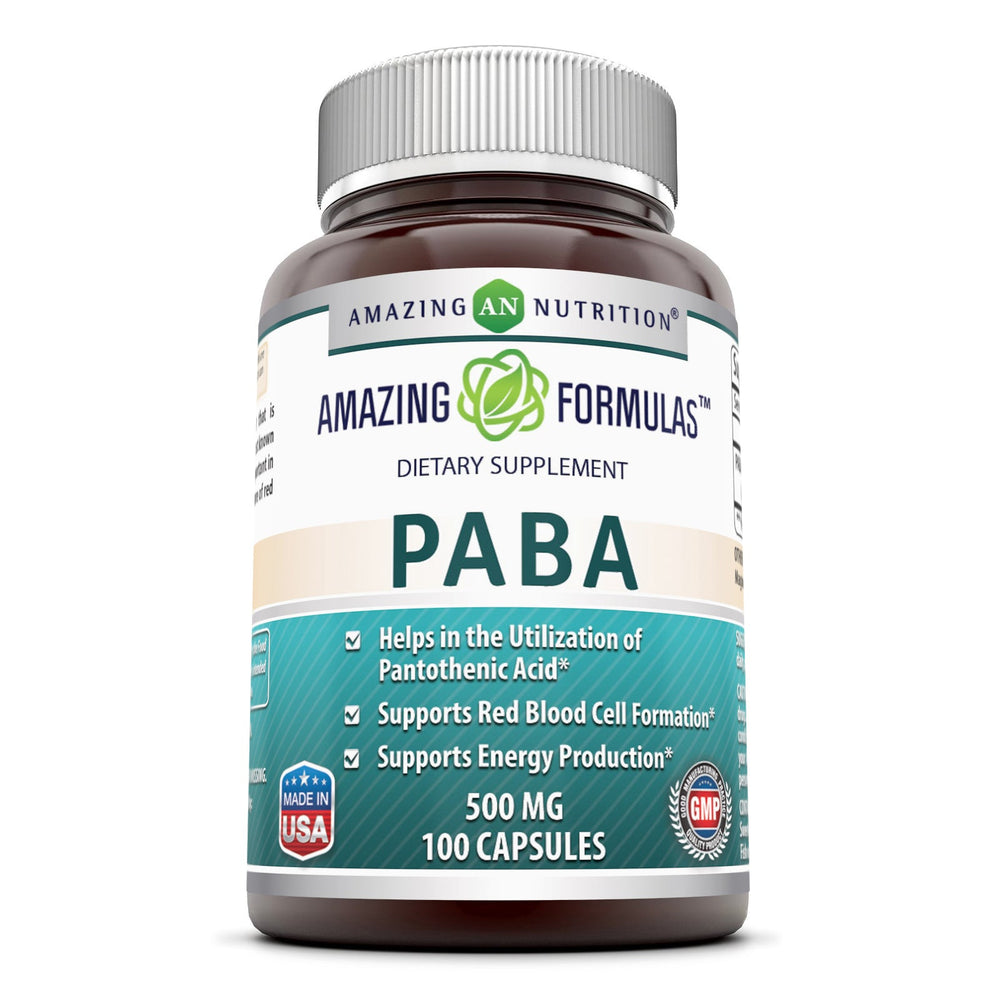 
                
                    Load image into Gallery viewer, Amazing Formulas PABA 500 Mg 100 Capsules
                
            