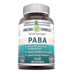
                
                    Load image into Gallery viewer, Amazing Formulas PABA 500 Mg 100 Capsules
                
            