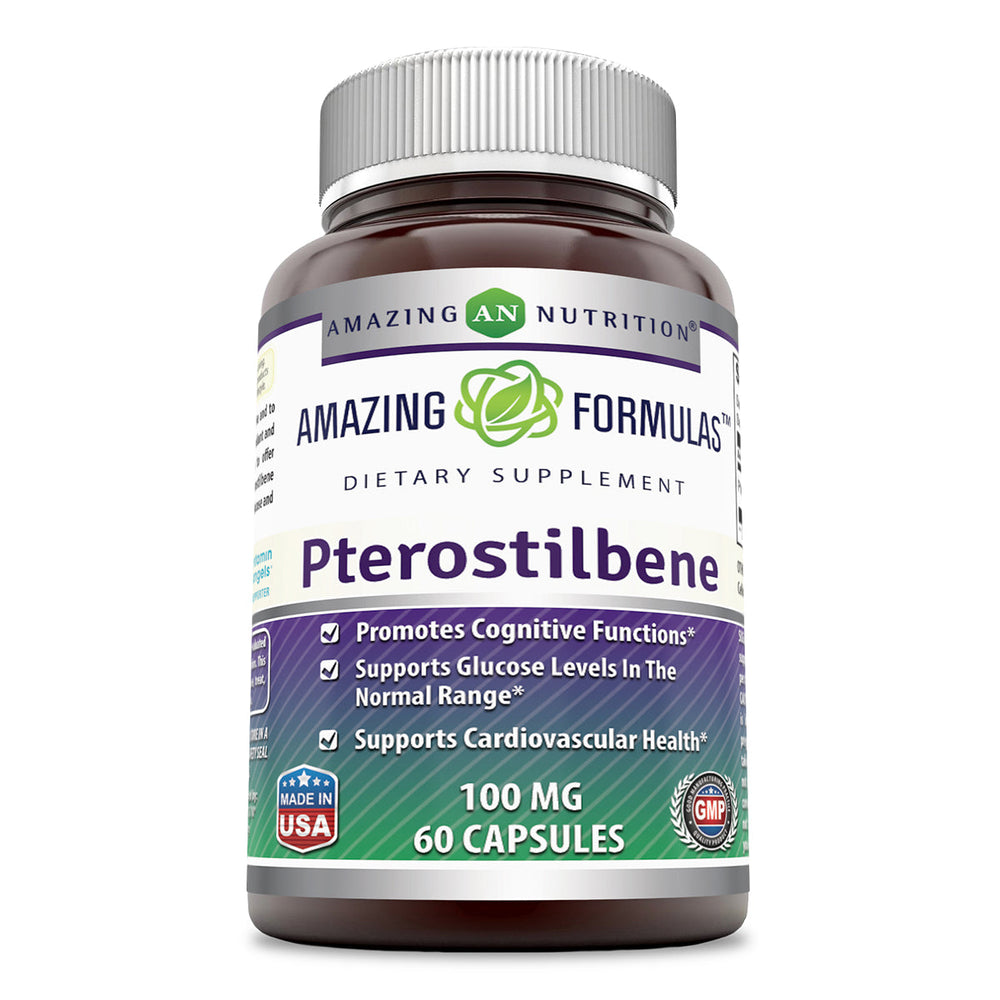 Amazing Formulas Pterostilbene 100Mg, 60 Capsules