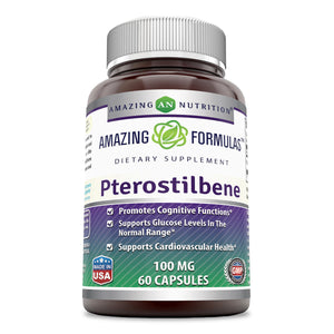 Amazing Formulas Pterostilbene 100Mg, 60 Capsules