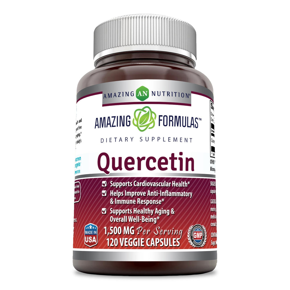 
                
                    Load image into Gallery viewer, Amazing Formulas Quercetin 1500 Mg 120 Veggie Capsules
                
            