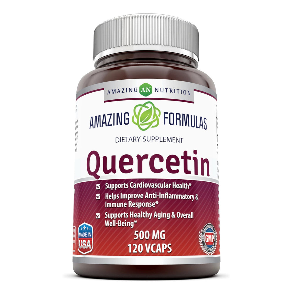 
                
                    Load image into Gallery viewer, Amazing Formulas Quercetin 500 Mg 120 Veggie Capsules - Amazing Nutrition
                
            