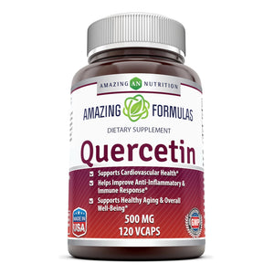 Amazing Formulas Quercetin 500 Mg 120 Veggie Capsules - Amazing Nutrition