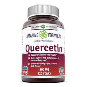 
                
                    Load image into Gallery viewer, Amazing Formulas Quercetin 500 Mg 120 Veggie Capsules - Amazing Nutrition
                
            