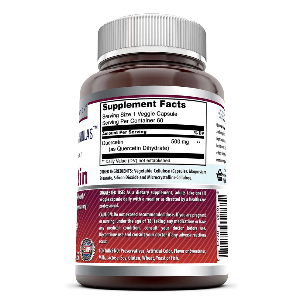 Amazing Formulas Quercetin 500 Mg 60 Vegetarian Capsules