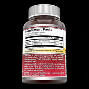 Amazing Formulas Quercetin 800 Mg With Bromelain 165 Mg 240 Veggie Capsules