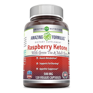 
                
                    Load image into Gallery viewer, Amazing Formulas Raspberry Ketone 500 Mg 120 Vcaps
                
            