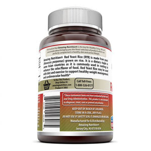 Amazing Formulas Red Yeast Rice Dietary Supplement 1200mg 120 Capsules